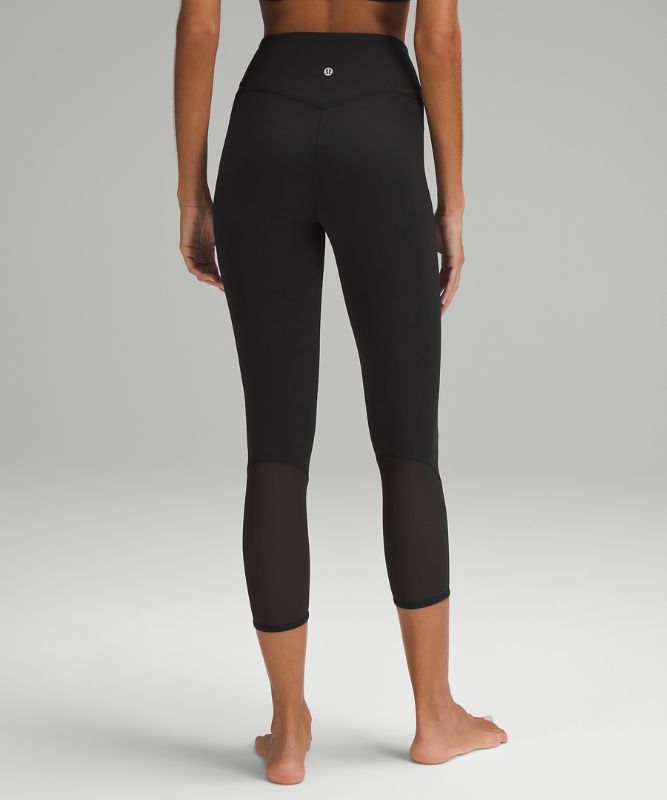 Mesh-Panelled Nulu High-Rise Yoga Crops 23"