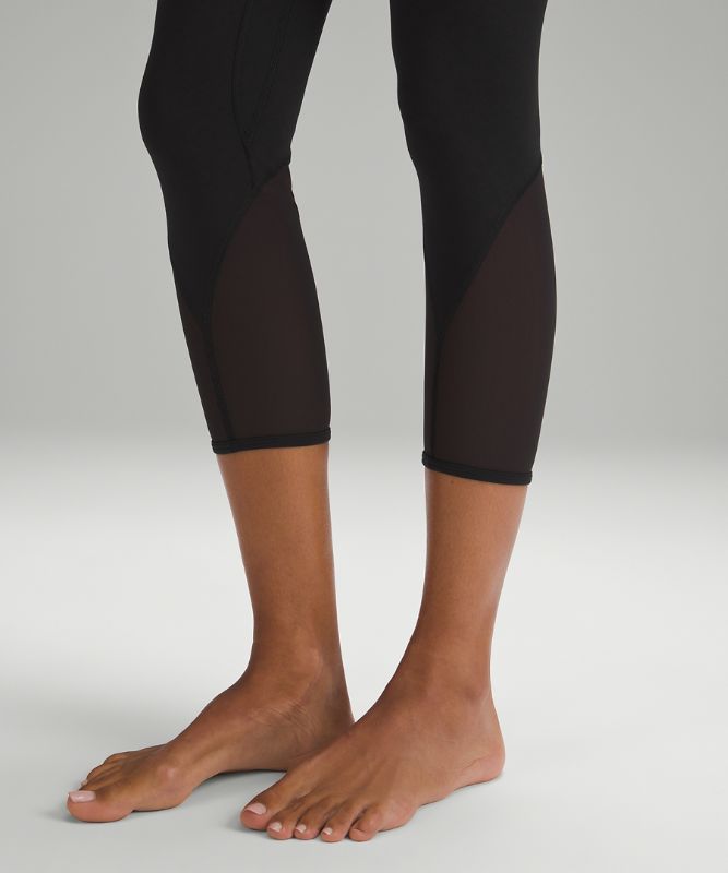 Mesh-Panelled Nulu High-Rise Yoga Crops 23"