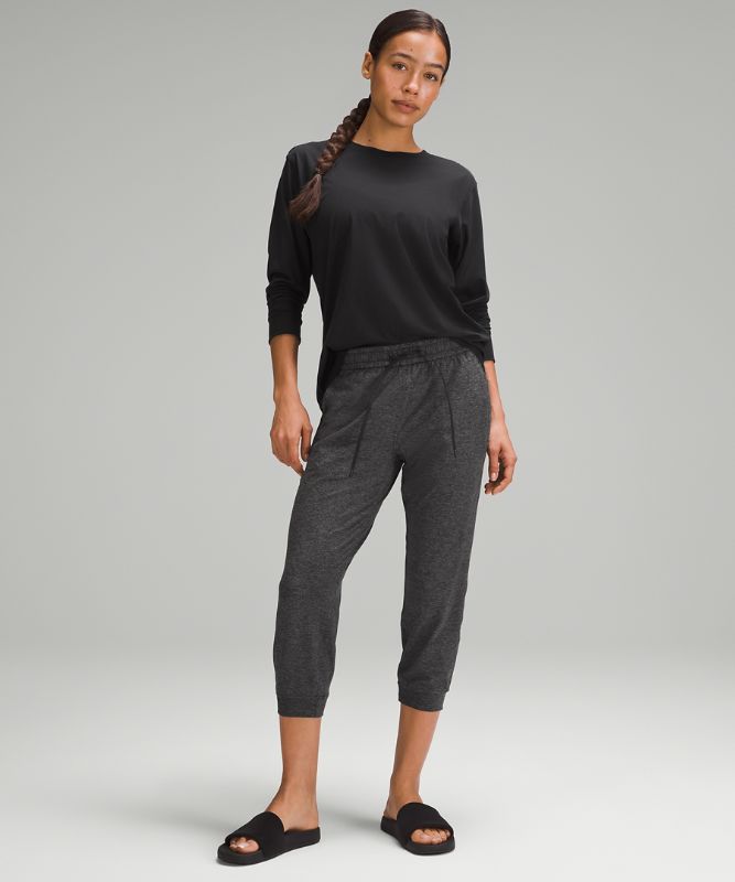 Soft Jersey Classic-Fit Mid-Rise Cropped Jogger