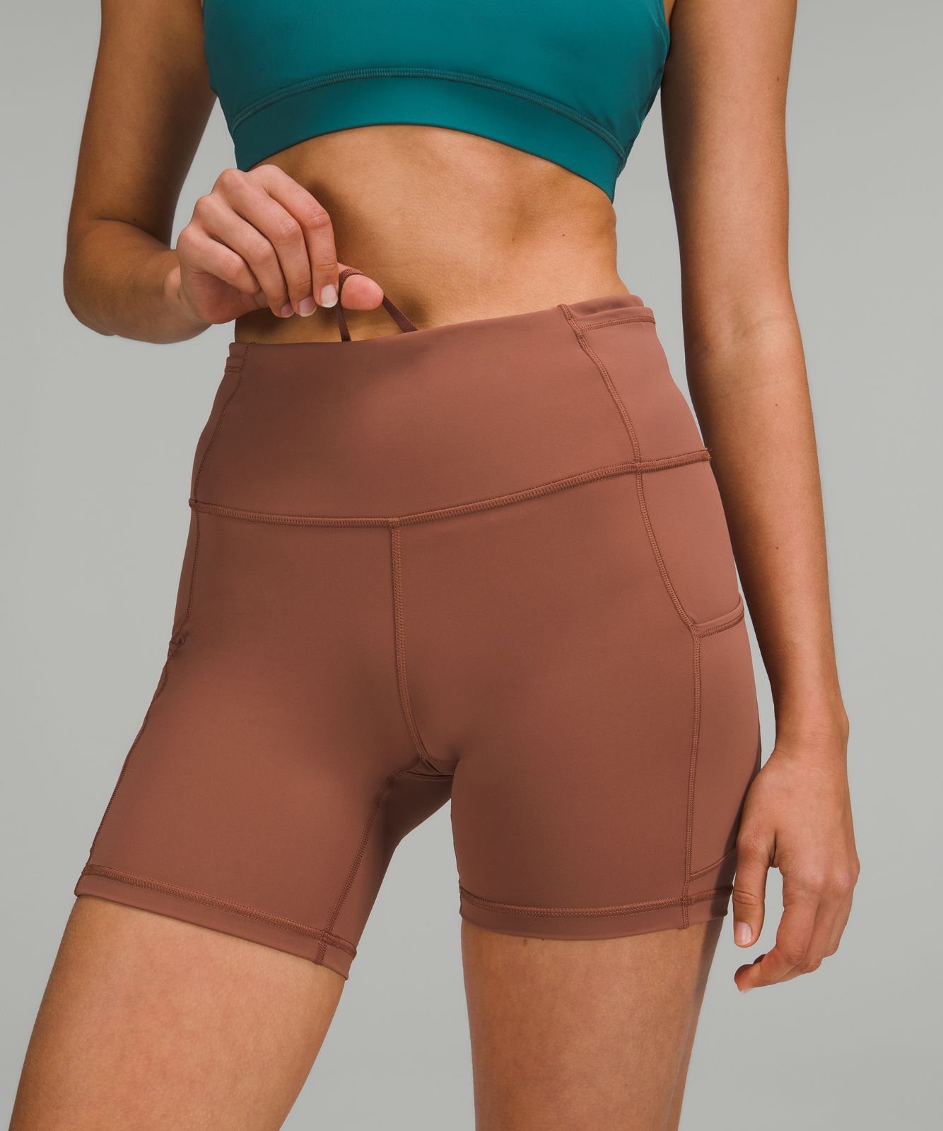 Lululemon Align™ High-rise Shorts 6 In Copper Brown