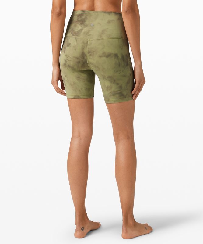 lululemon Align High Rise Short 6 Diamond Dye Vista Green Medium Olive luludrops