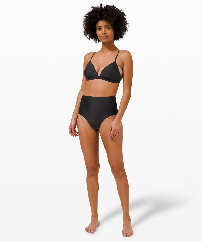 Waterside High-Waisted Bikini Bottom *Medium Coverage