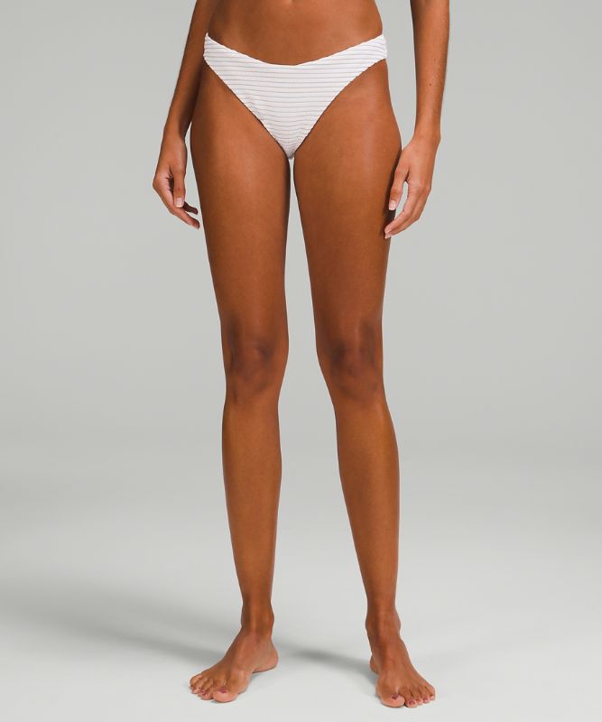 Smocked Mid-Rise Skimpy-Fit Swim Bottom *Online Only