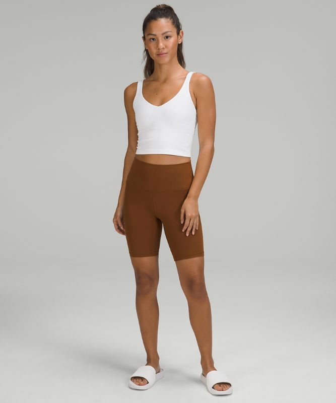 Lululemon Butternut Brown Ribbed High-Rise Yoga Short 8 online