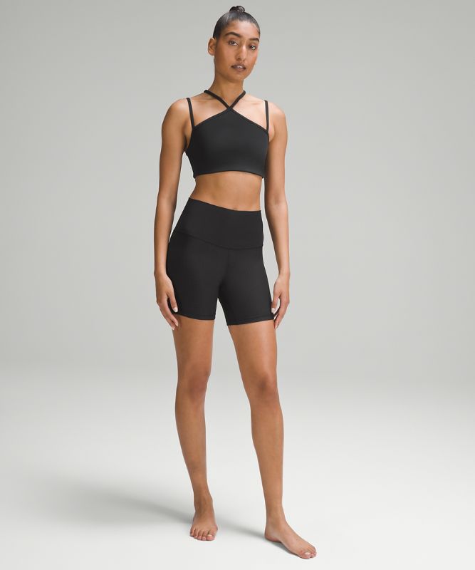 High-Rise Yoga Short 6" *Grid Texture