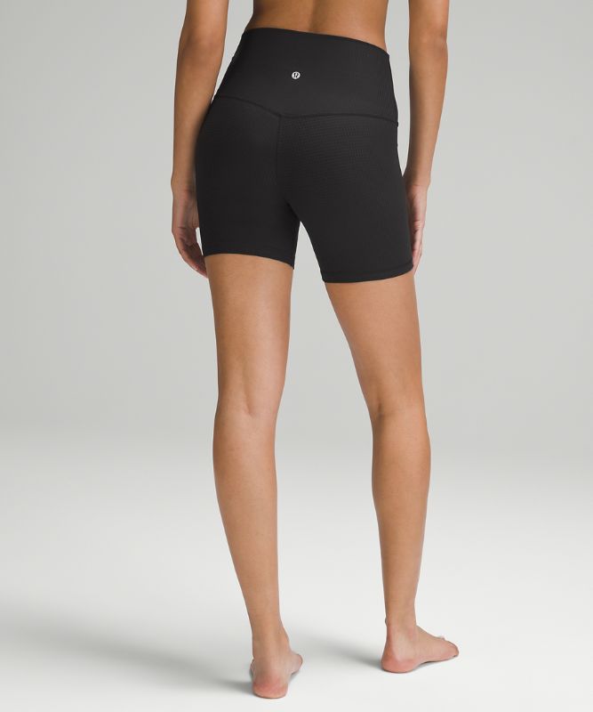 High-Rise Yoga Short 6" *Grid Texture