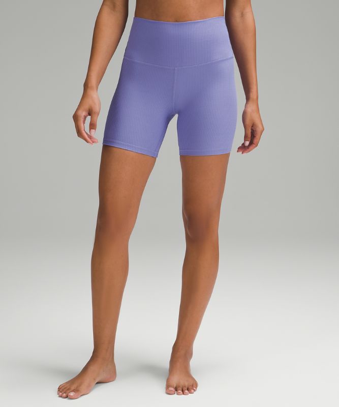 High-Rise Yoga Short 6" *Grid Texture