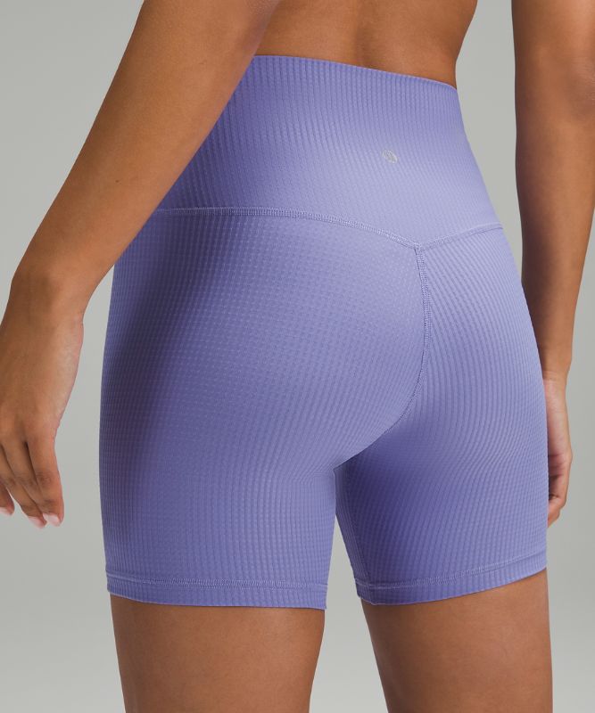 High-Rise Yoga Short 6" *Grid Texture