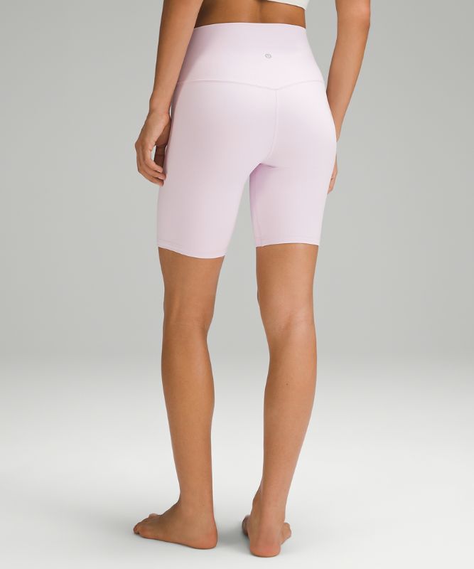 Buy Lululemon Ribbed Contoured High-rise Shorts 8 - Pink At 27% Off