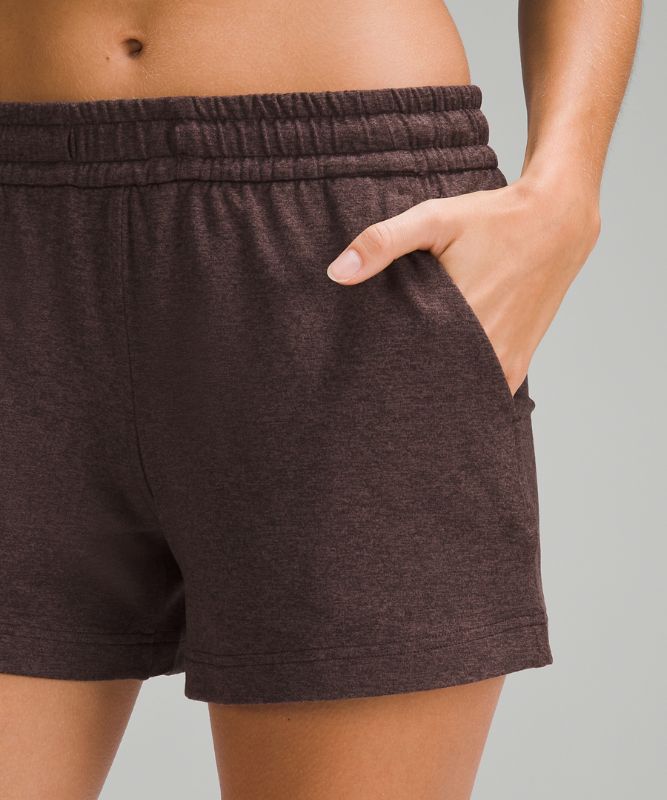 Soft Jersey Relaxed-Fit Mid-Rise Short 4"