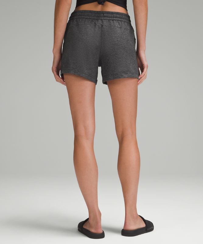 Soft Jersey Relaxed-Fit Mid-Rise Short 4"