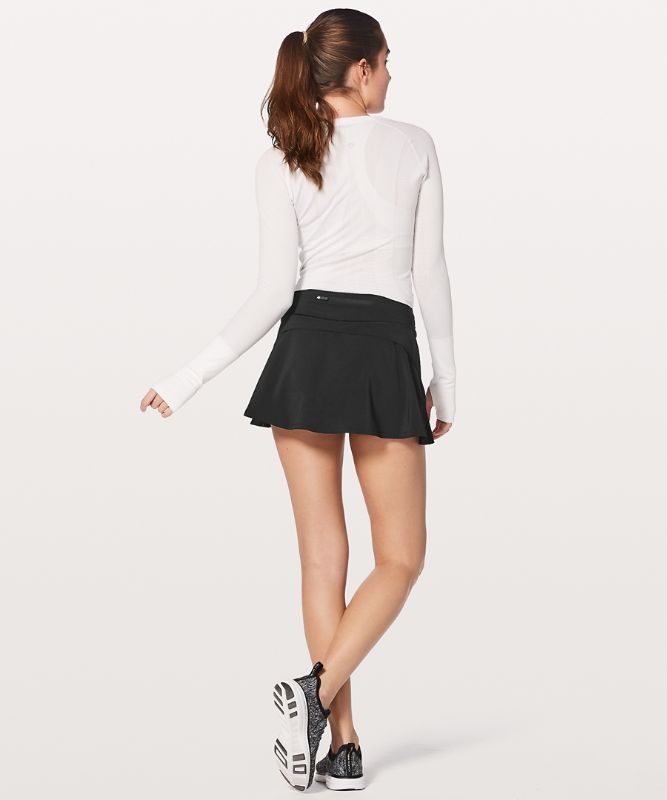 Play Off the Pleats Mid-Rise Skirt