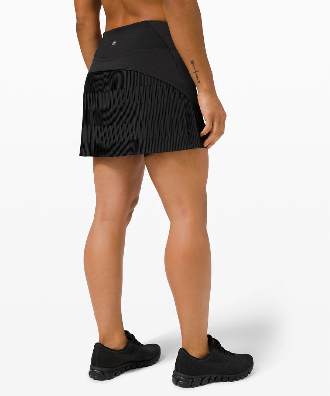 Pleated Lined High-Rise Tennis Skirt