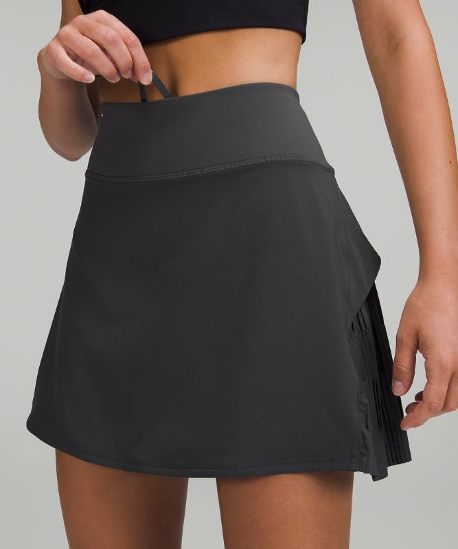 Pleated Lined High-Rise Tennis Skirt