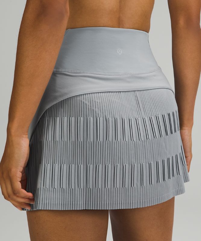 Pleated Lined High-Rise Tennis Skirt