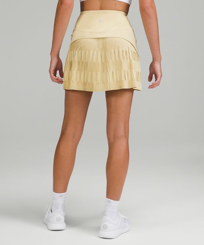 Pleated Lined High-Rise Tennis Skirt