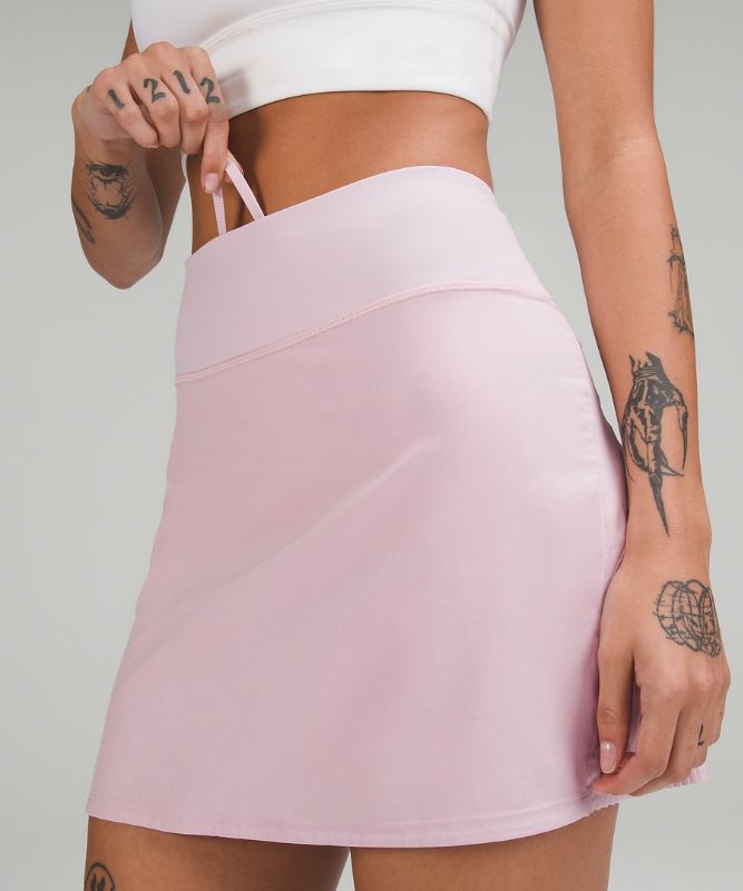 Pleated Lined High-Rise Tennis Skirt