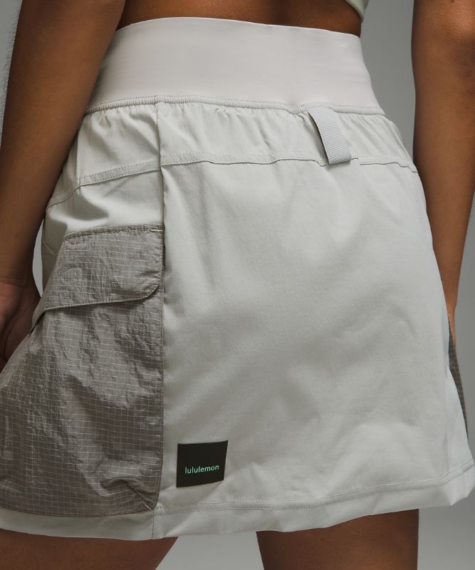 Multi-Pocket Cargo High-Rise Hiking Skirt