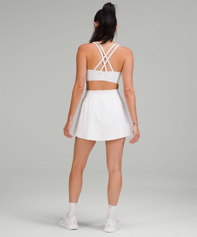 Side-Pleat High-Rise Tennis Skirt