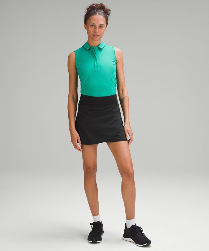 Pleated and Lined High-Rise Tennis Skort