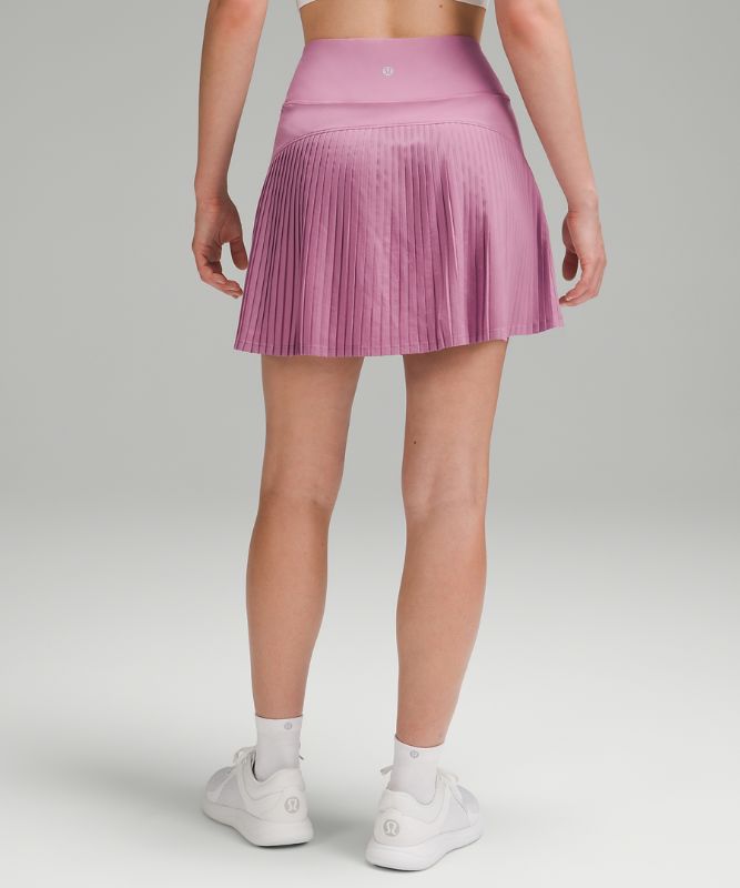 Pleated and Lined High-Rise Tennis Skort