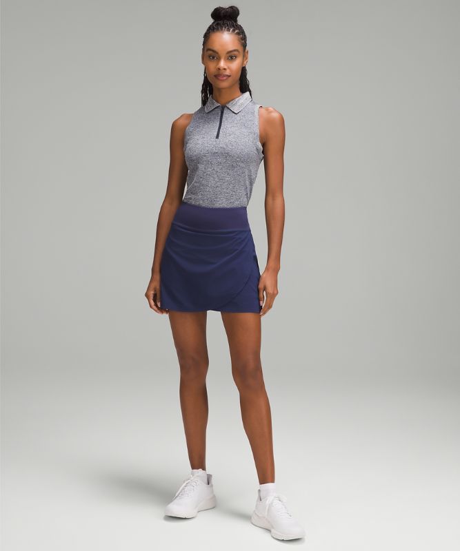 Pleated and Lined High-Rise Tennis Skort