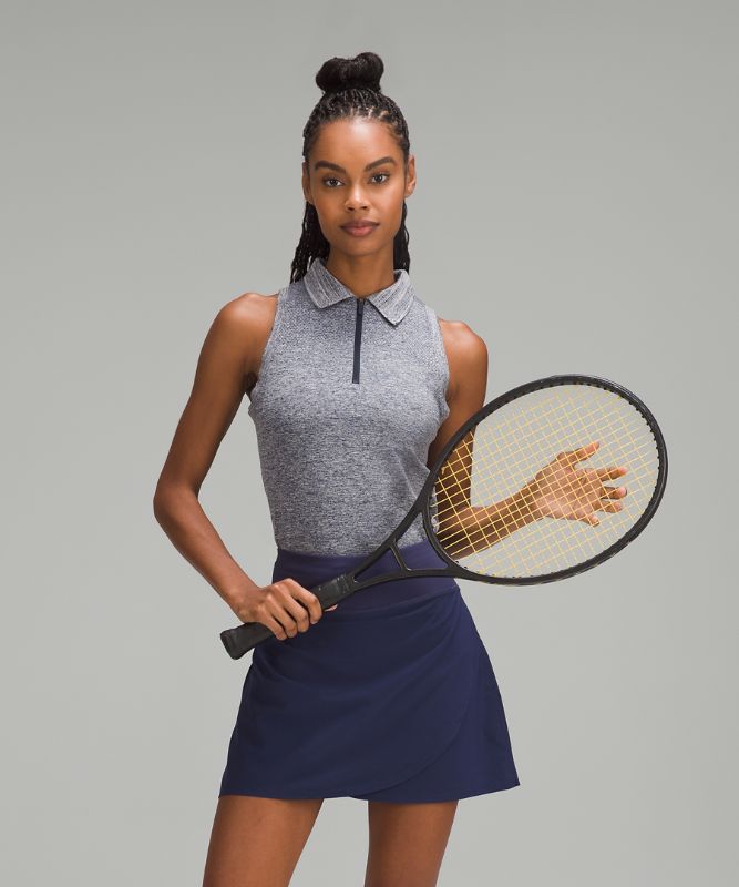 Pleated and Lined High-Rise Tennis Skort