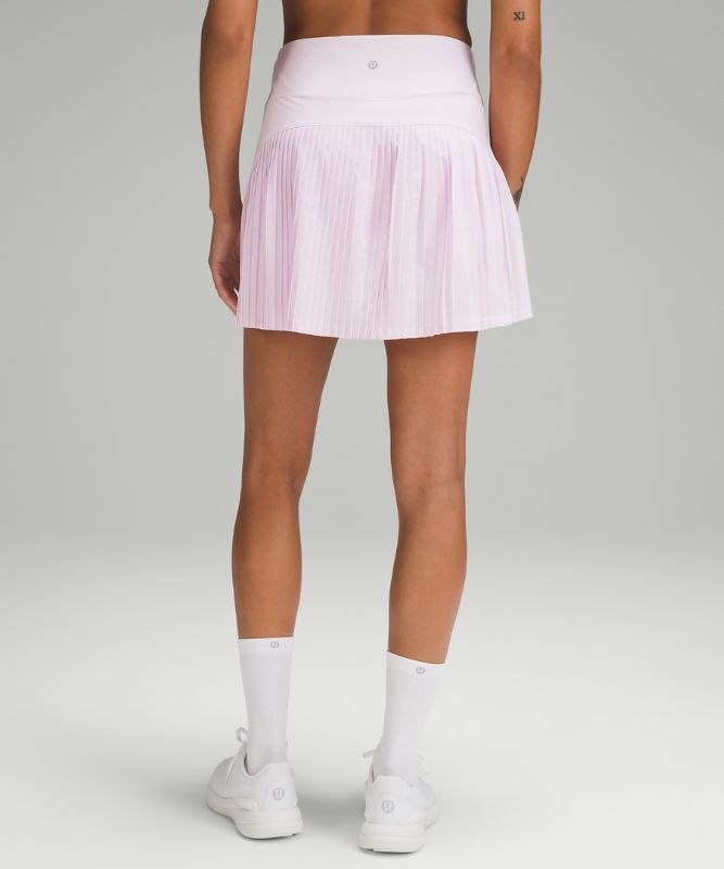 Pleated and Lined High-Rise Tennis Skort