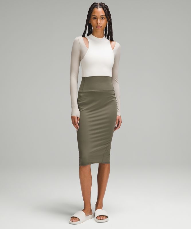 Nulu Slim-Fit High-Rise Skirt