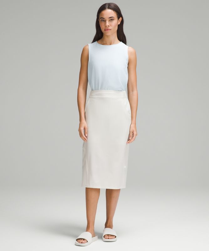 Travel Woven™ High-Rise Straight-Fit Skirt