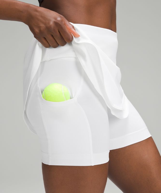 Asymmetrical Layered High-Rise Tennis Skirt