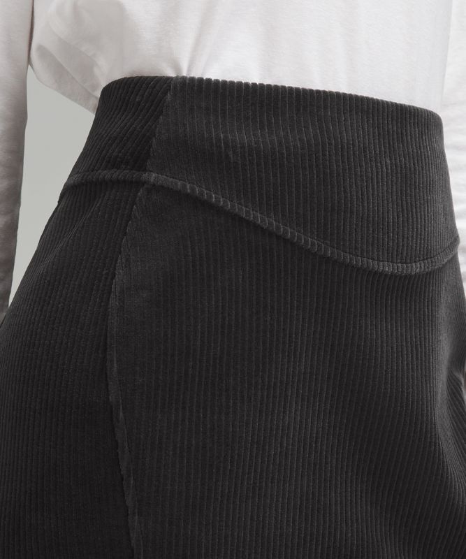Scuba Mid-Rise Mini Skirt *Velvet Cord