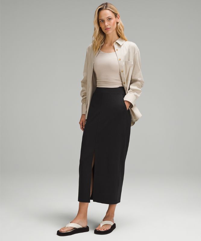 Pique Maxi Skirt