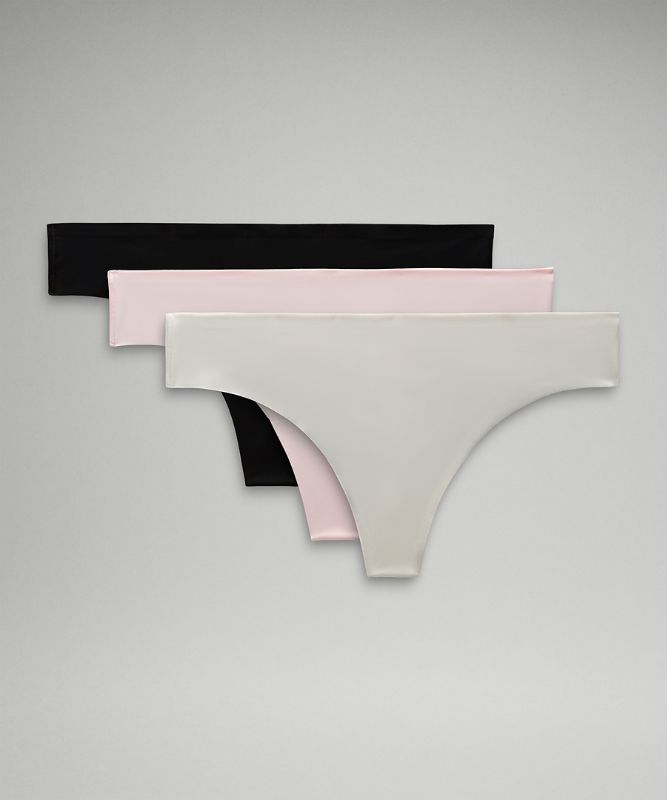 InvisiWear Mid-Rise Thong Underwear *3 Pack