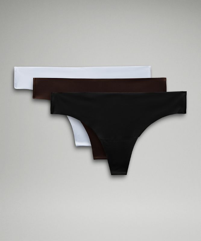 InvisiWear Mid-Rise Thong Underwear *3 Pack