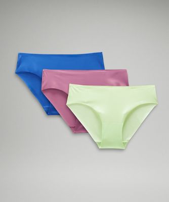 Lululemon Invisiwear Mid Rise Bikini Underwear 3 Pack In Purple