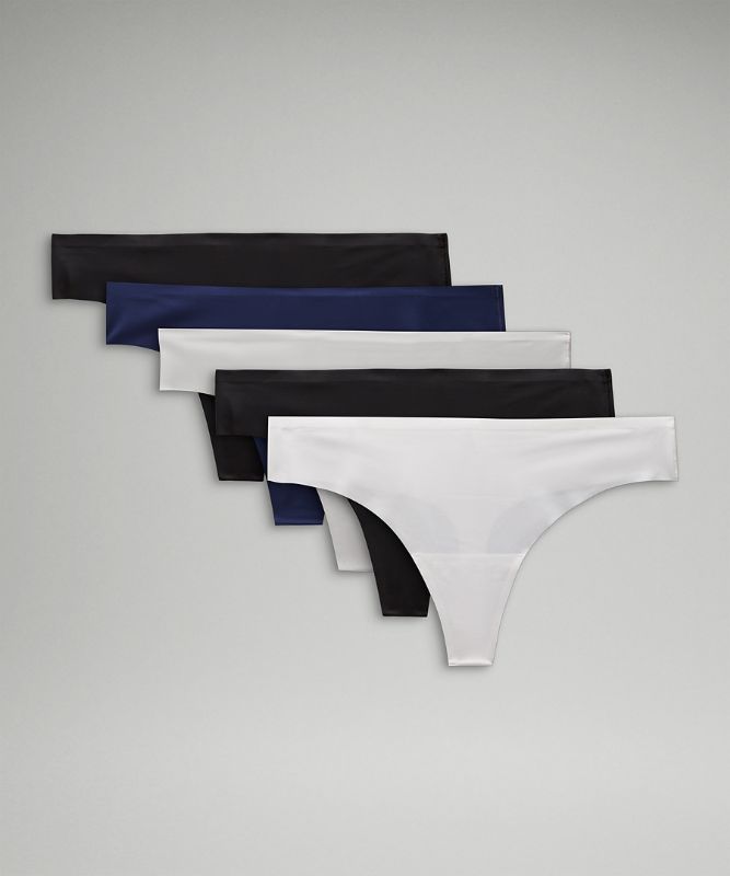 InvisiWear Mid-Rise Thong Underwear *5 Pack