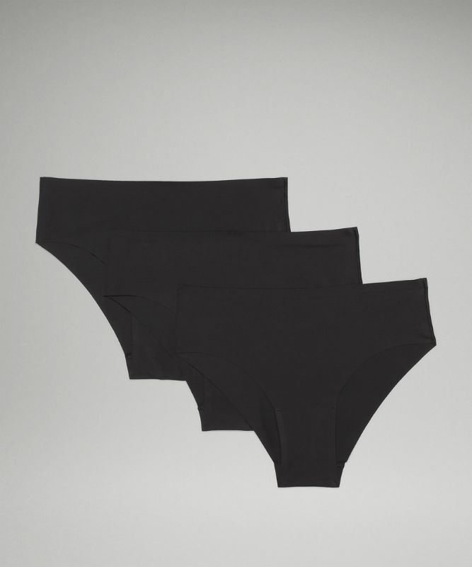 InvisiWear Mid-Rise Cheeky Bikini Underwear 3 Pack