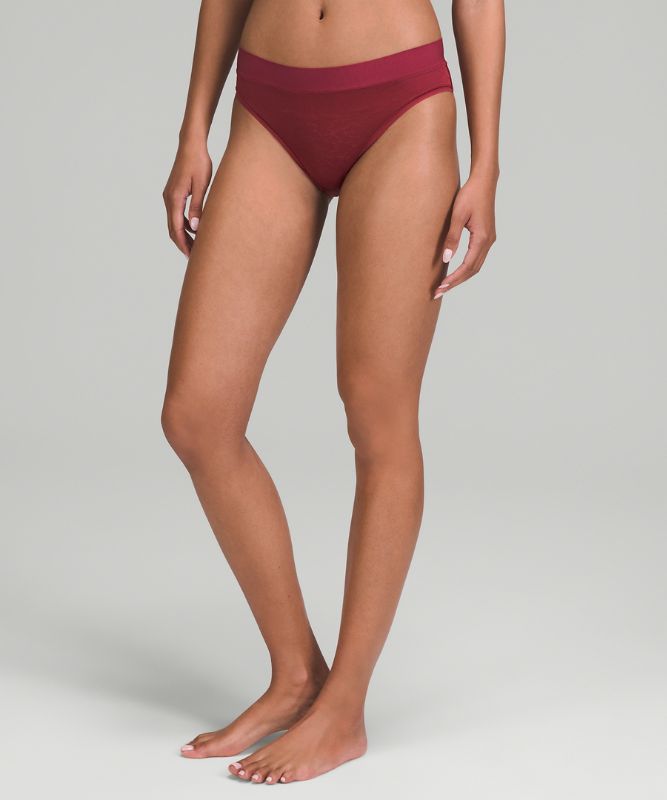 UnderEase Lace Mid-Rise Bikini Underwear