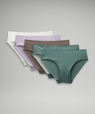 Lululemon UnderEase Mid-Rise Cheeky Bikini Underwear - Pink Taupe
