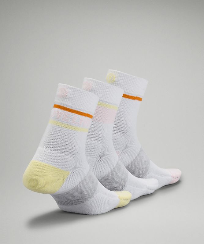 Daily Stride Mid-Crew Sock 3 Pack *Stripe