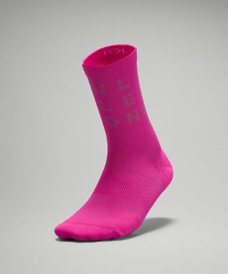 Lululemon MicroPillow Compression Run Sock Knee High - Pink Lychee