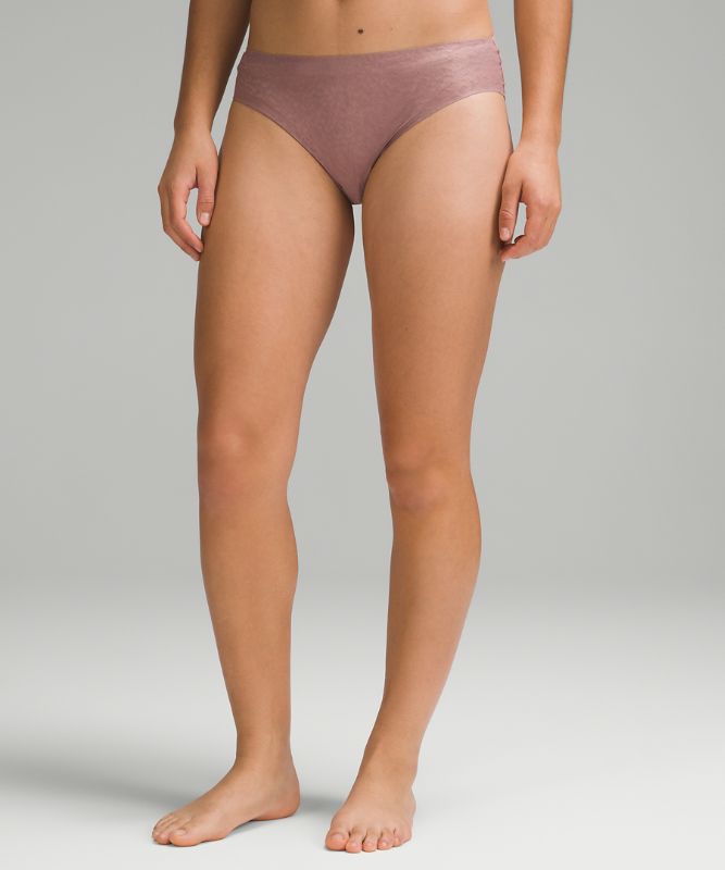 Mid-Rise Lace Bikini Underwear