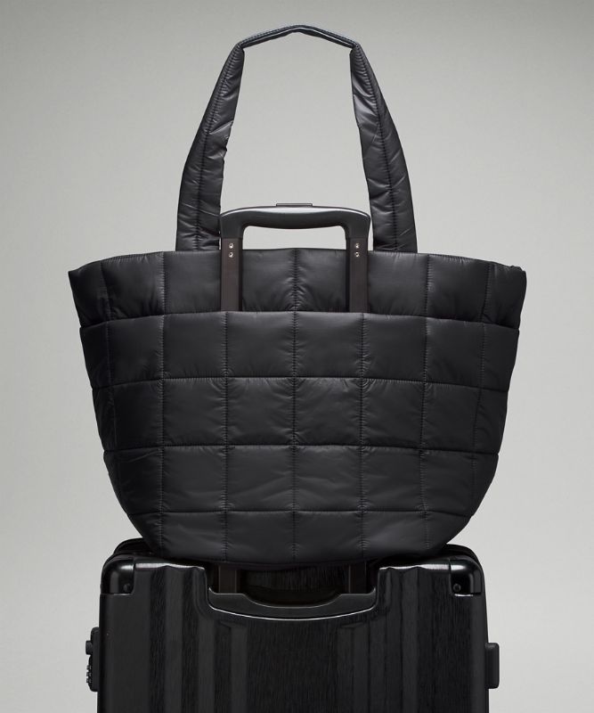 Quilted Grid Tote Bag 26L