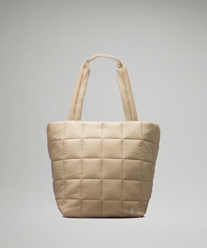 Quilted Grid Tote Bag 26L