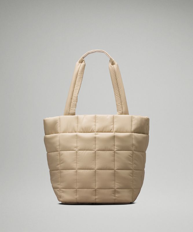 Quilted Grid Tote Bag 26L
