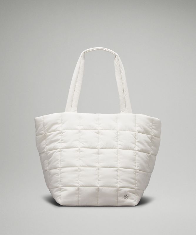 Quilted Grid Tote Bag 26L