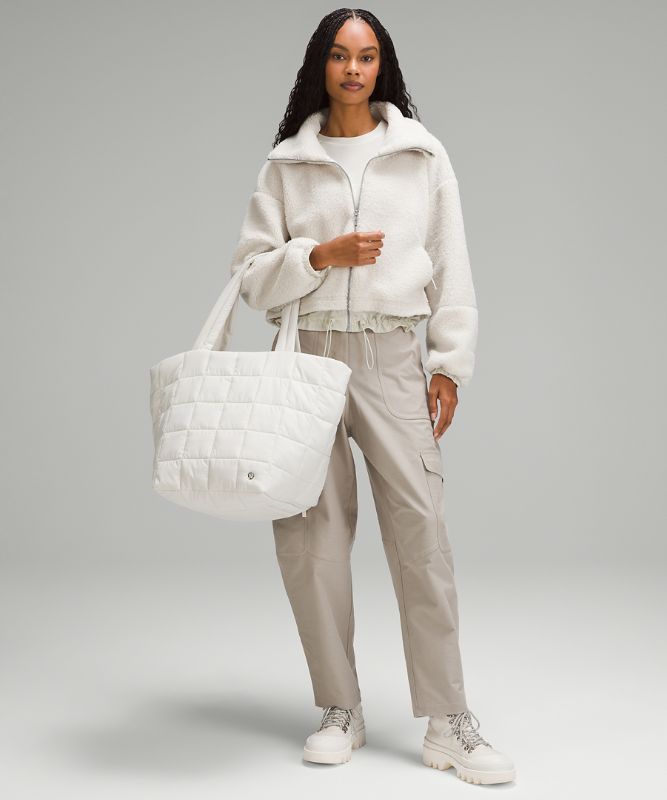 Quilted Grid Tote Bag 26L