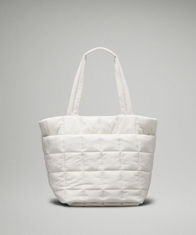 Quilted Grid Tote Bag 26L