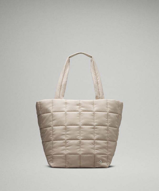 Quilted Grid Tote Bag 26L